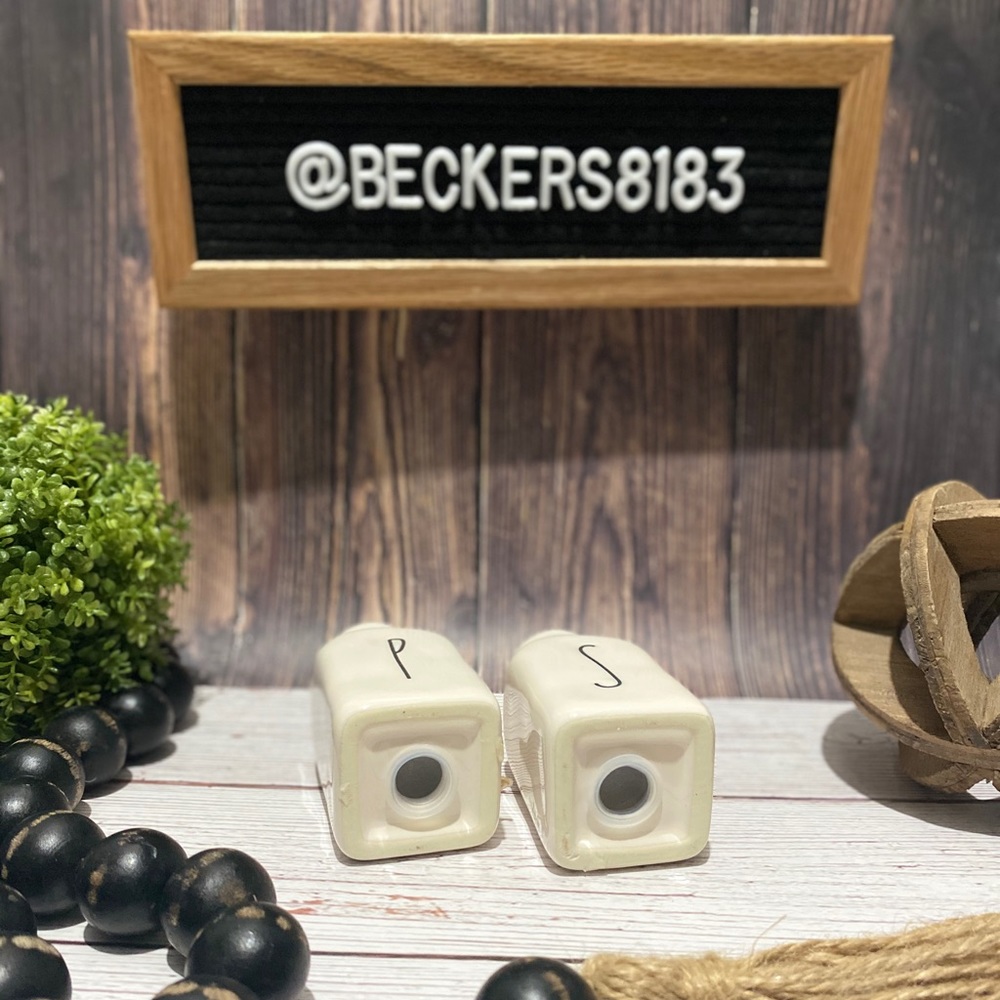 RAE DUNN | “BUTTER” SALT”PEPPER” Set - Picture 5 of 6